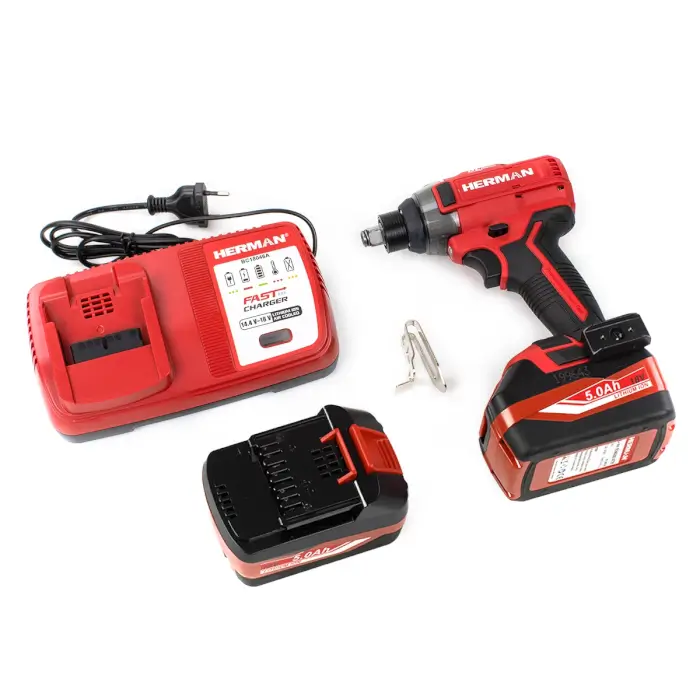AKTION! Akku-Drehschlagschrauber HERMAN AXI-1801 | 18,0 V Komplett | Akku-Staubsauger GRATIS