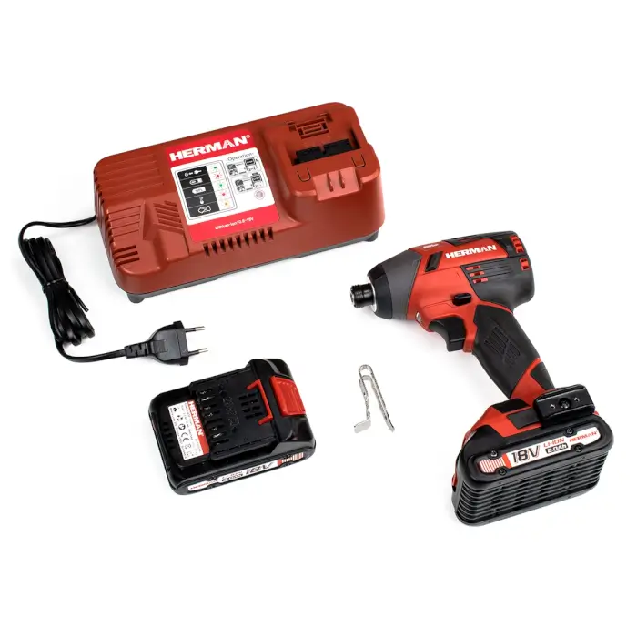 Drehschlagschrauber HERMAN AXI-1800 | 18,0 V 2Ah | Komplett | Garantie: 3 Jahren