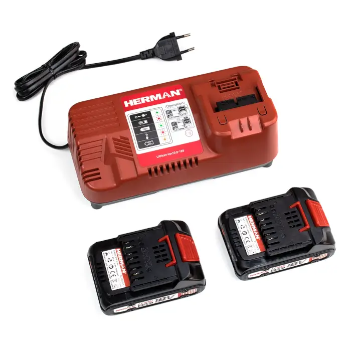 Drehschlagschrauber HERMAN AXI-1800 | 18,0 V 2Ah | Komplett | Garantie: 3 Jahren