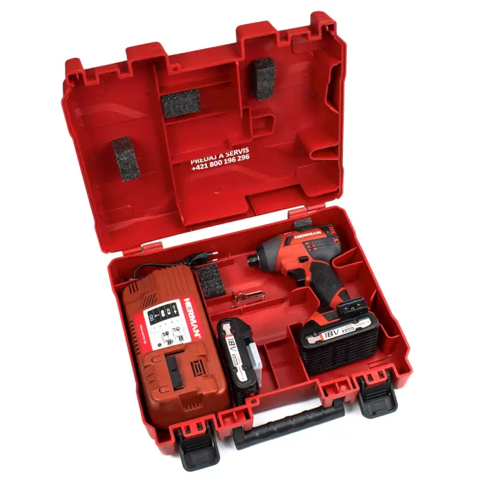 Drehschlagschrauber HERMAN AXI-1800 | 18,0 V 2Ah | Komplett | Garantie: 3 Jahren