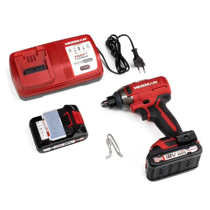 Akku-Drehschlagschrauber HERMAN AXI-1801 | 18,0 V 2Ah | Komplett | Garantie: 3 Jahren