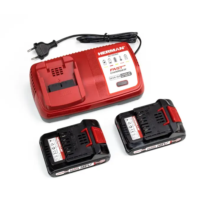 Akku-Drehschlagschrauber HERMAN AXI-1801 | 18,0 V 2Ah | Komplett | Garantie: 3 Jahren