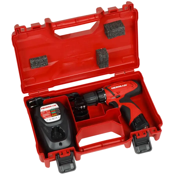 Akku-bohrschrauber HERMAN AXS-1080 | 10,8 V Komplett | Garantie: 3 Jahren