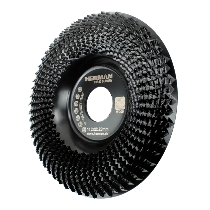Hartmetall-Schleifscheibe HERMAN GW-20 Demony Rundraspel für Holz