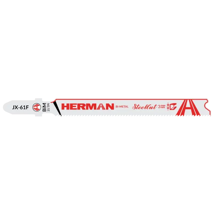 Stichsägeblatt HERMAN JX-61F SteelCut Bleche und Profile 1-3mm