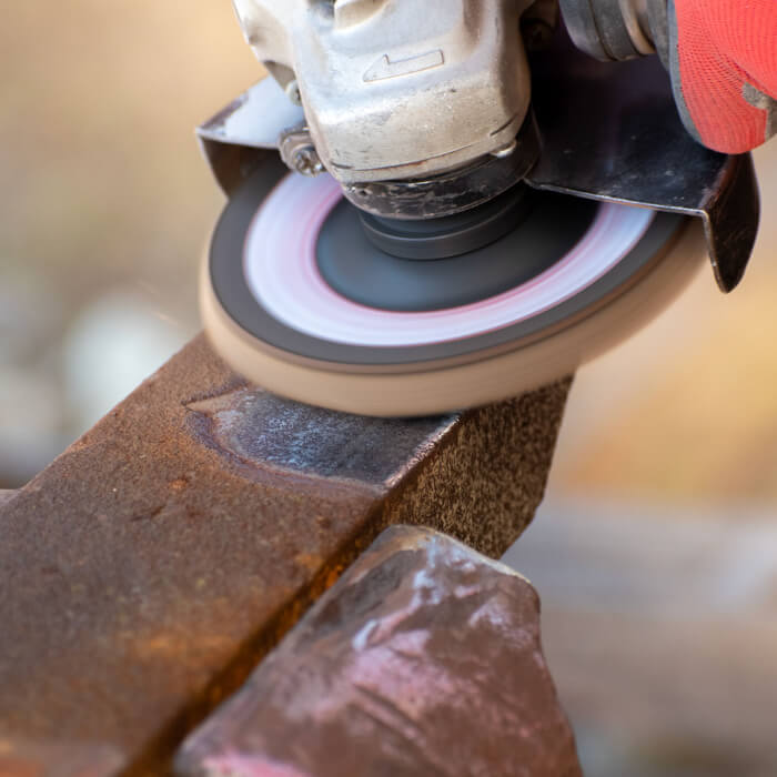 Kombinierte Lamellenscheibe HERMAN LWR-10 Area ZirTex Zirconia + Non-woven für Edelstahl