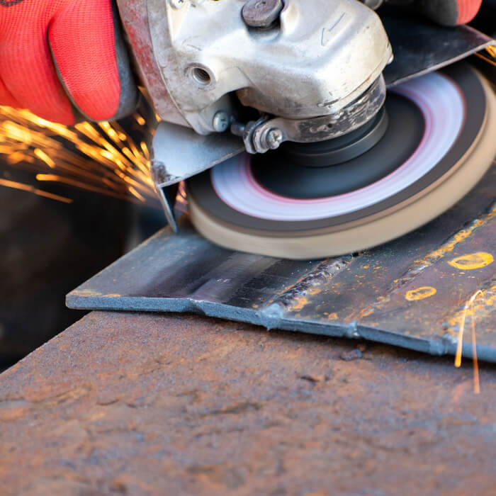 Satz von kombinierten Lamellenscheiben HERMAN QL-71 Area ZirTex Schleifmittel: Zirconia + Non-woven