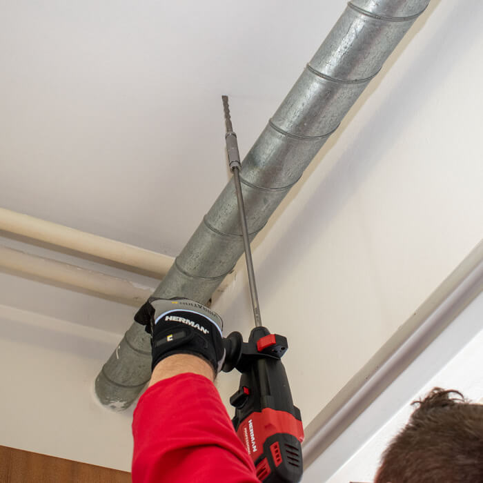 Akku Kombi-hammer HERMAN AXHD-1800 | SDS+ 18,0 V | 5Ah | Komplett | Garantie: 3 Jahren
