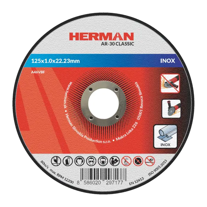 Trennscheibe HERMAN AR-30 Classic Für Edelstahl | Gerade