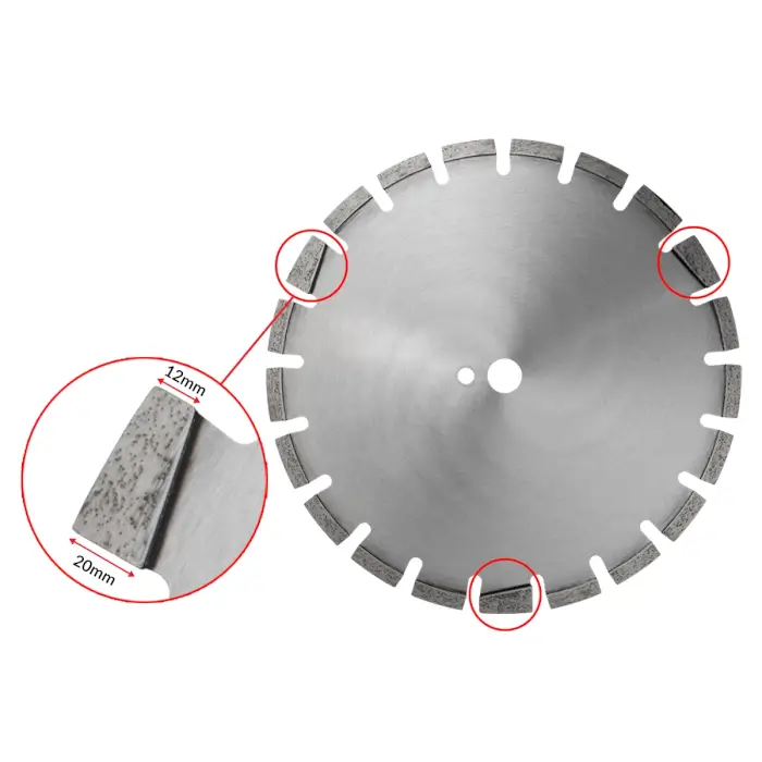 Diamant-Trennscheibe HERMAN BD-65 Asphalt Für Asphalt und Frischbeton