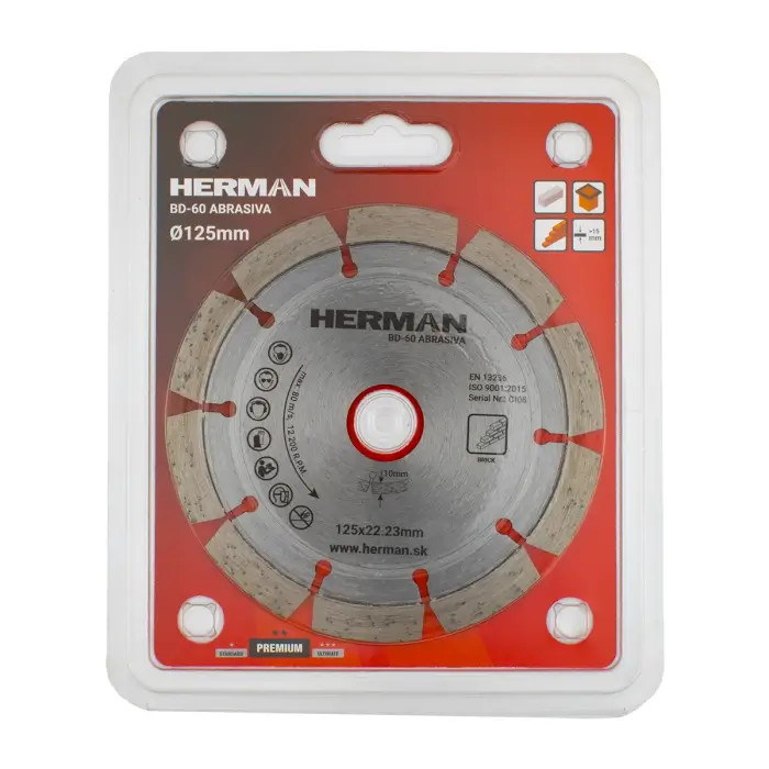 Diamantscheibe HERMAN BD-60 Abrasiva Für Mauerwerk und Ziegel