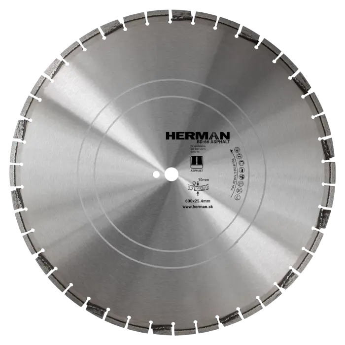 Diamantscheibe HERMAN BD-66 Asphalt 600x25,4mm | H=10mm