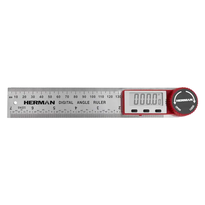 Digitaler Winkelmesser HERMAN PT-30 Bereich 0-360°, rostfreier Stahl