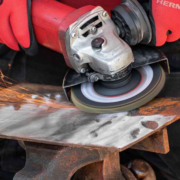 Lamellenscheibe - Zirkonkorn HERMAN LR-10 Area Für Edelstahl