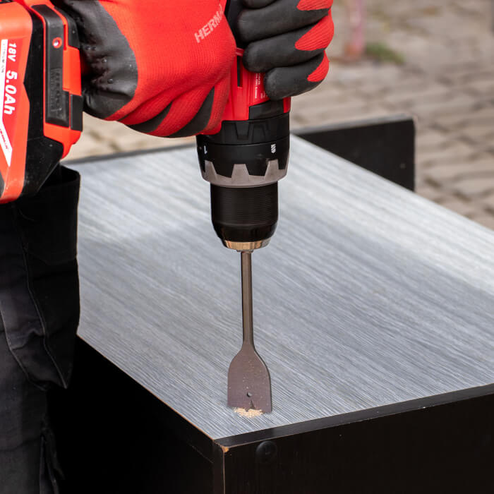 Flacher Holzbohrer Satz HERMAN QDW-30 6 Stück Bohrer im Set