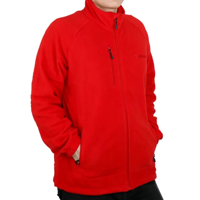 Fleece-Sweatshirt HERMAN BHADRA, rot 2XL