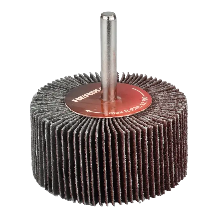Schleifscheibe auf Schaft HERMAN FWS-10/S 30x15x6mm | Corundum | P60