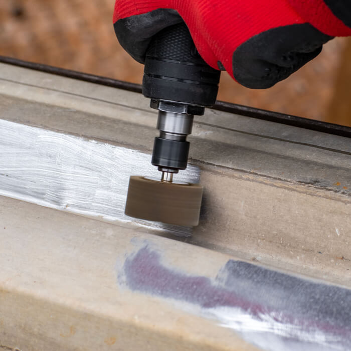 Schleifscheibe auf Schaft HERMAN FWS-10/S Schleifmittel: Korund