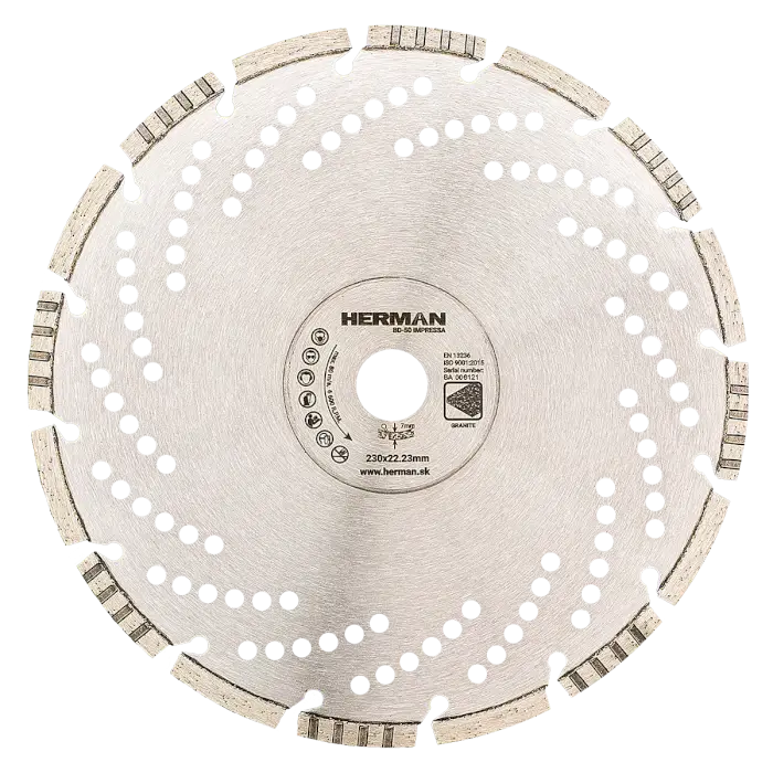 Diamantscheibe HERMAN BD-50 Impressa 230x22,2mm|H=7mm