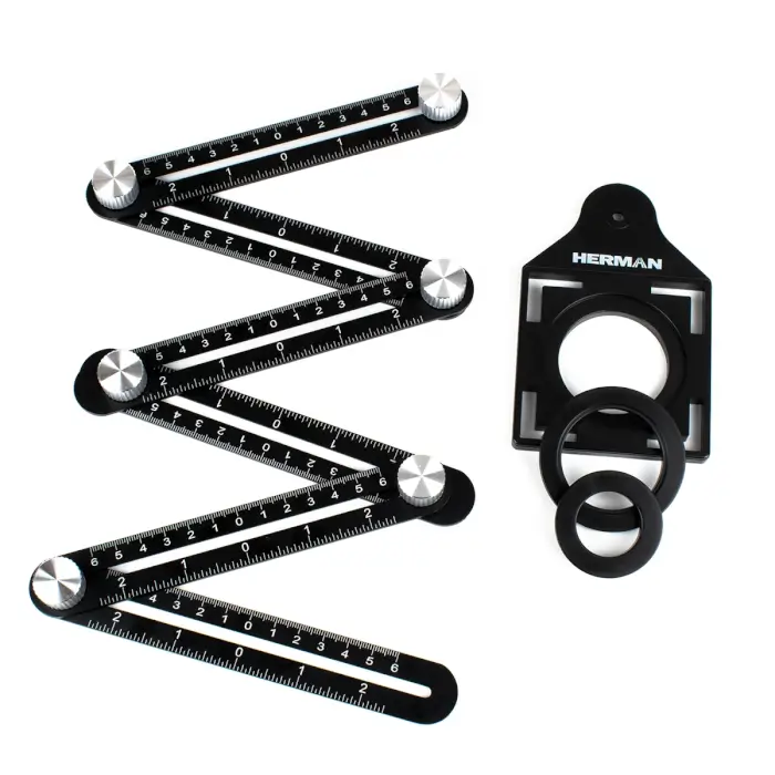 Multifunktionslineal HERMAN PT-16 Mit Lochmarkierung