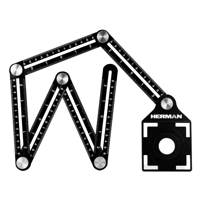Multifunktionslineal HERMAN PT-16 Mit Lochmarkierung