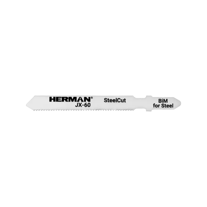 Stichsägeblatt HERMAN JX-60 SteelCut 130/110x8x1mm| 21TPI