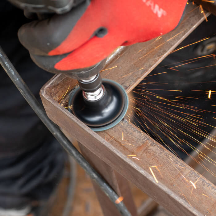 Fiberschleifscheibe Quick Change HERMAN MFS-10/QC-RS Schleifmittel: Korund