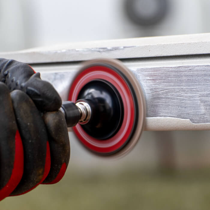 Lamellenscheibe Quick Change HERMAN MLR-10/QC-RS Schleifmittel: Zirkonium