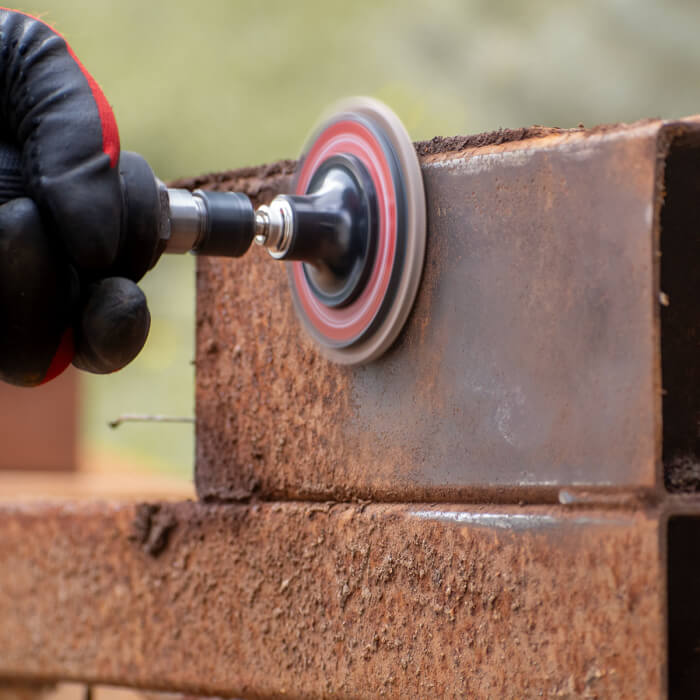 Lamellenscheibe Quick Change HERMAN MLR-10/QC-RS Schleifmittel: Zirkonium