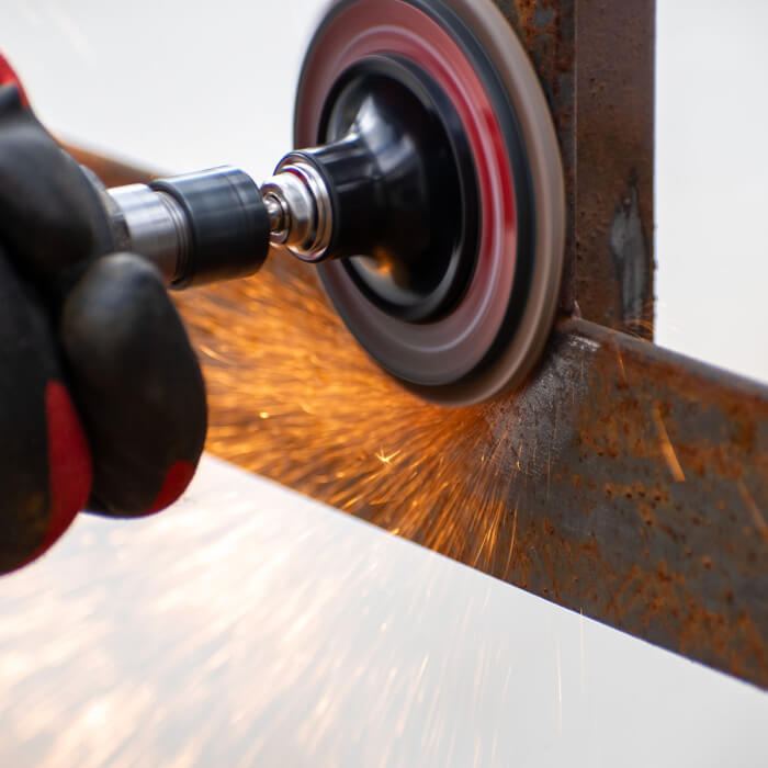 Lamellenscheibe Quick Change HERMAN MLX-10/QC-RS Schleifmittel: Keramik