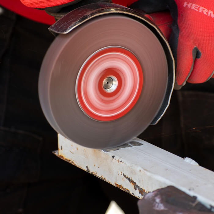 Radiallamellenscheibe HERMAN LS-50 Fan Schleifmittel: Korund