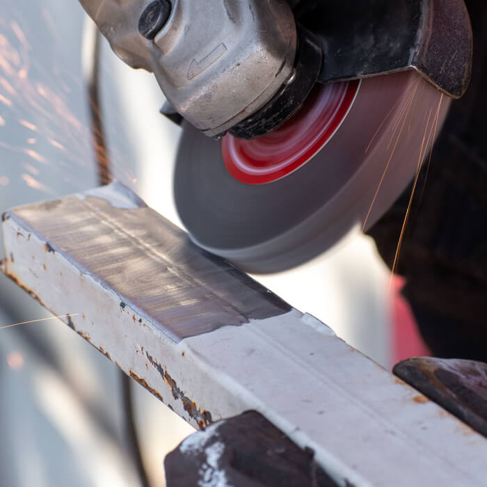 Radiallamellenscheibe HERMAN LS-50 Fan Schleifmittel: Korund