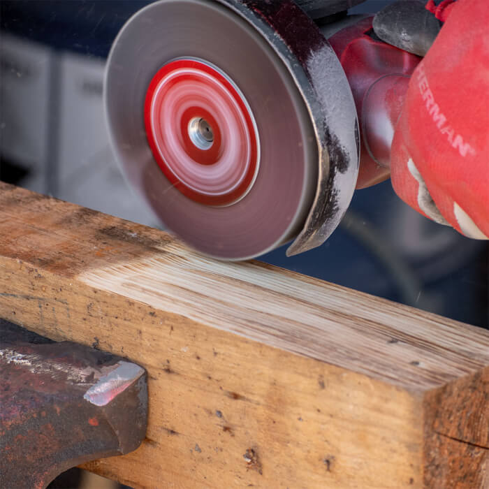 Radiallamellenscheibe HERMAN LS-50 Fan Schleifmittel: Korund