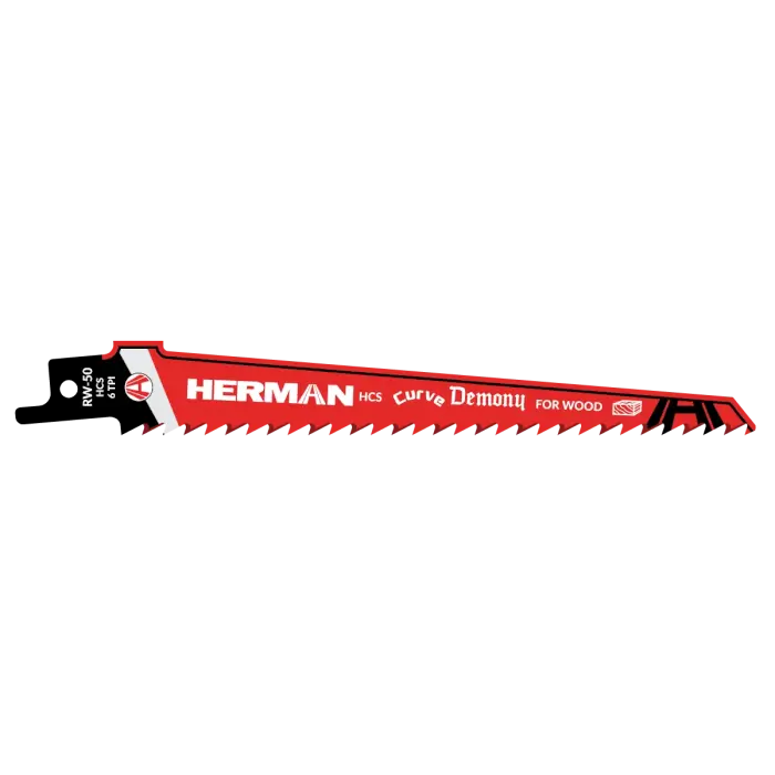 Säbelsägeblatt HERMAN RW-50 Curve Demony 152/132x19x1,2mm| 6TPI