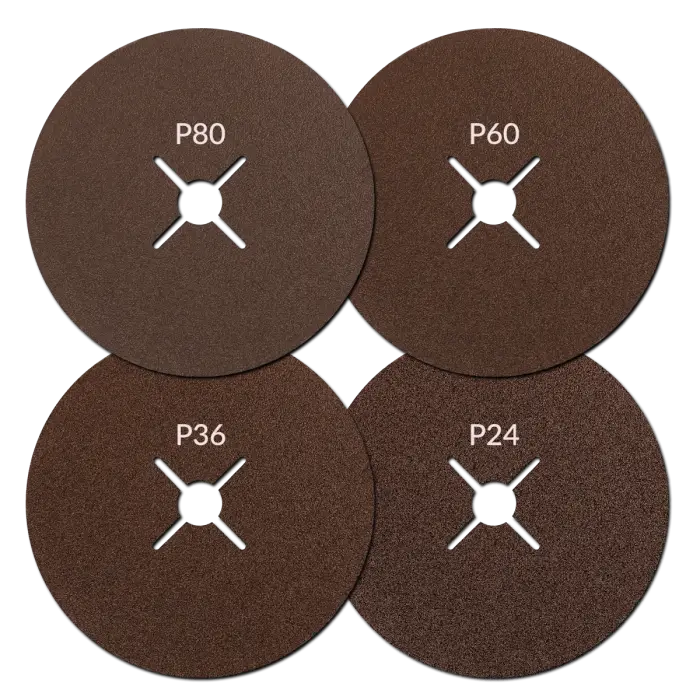 Fiberschleifscheibensatz HERMAN QF-10 100 St.| 180mm| Für Stahl