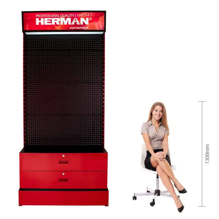 Verkaufsstand Panel MODUL SS-P / R 800+ Stück HERMAN Produkte