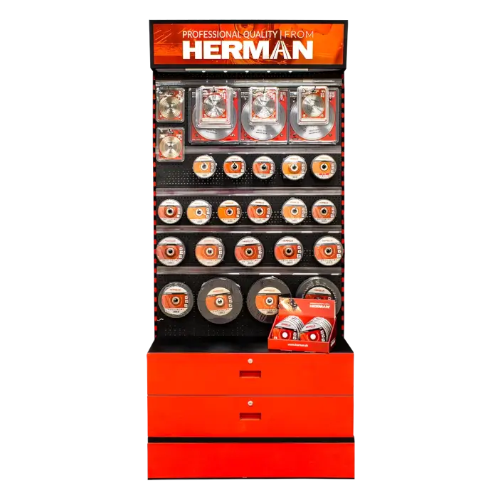 Verkaufsstand Panel MODUL SS-P / M 1100+ Stück HERMAN Produkte