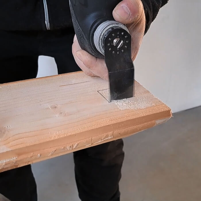 Sägeblatt für Akku-Multi-Cutter HERMAN MW-03 Präzises Schneiden durch Eintauchen in das Holz