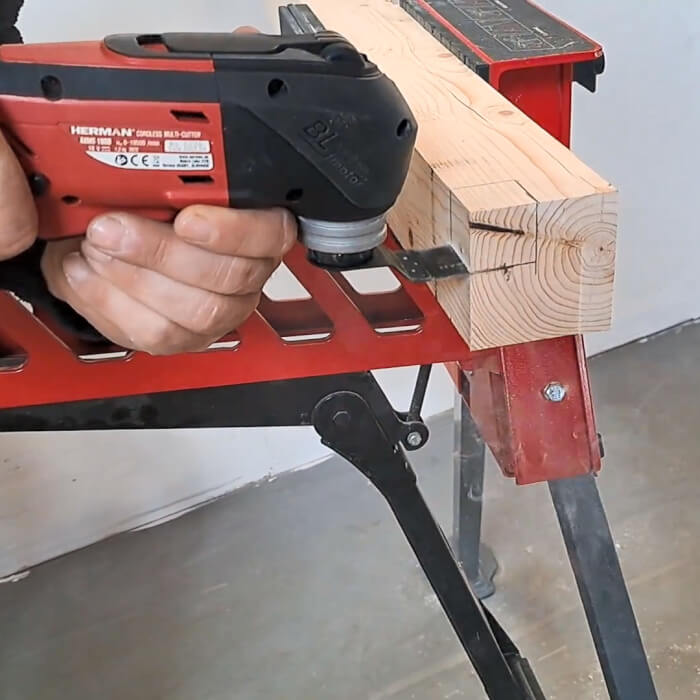 Sägeblatt für Akku-Multi-Cutter HERMAN MW-03 Präzises Schneiden durch Eintauchen in das Holz