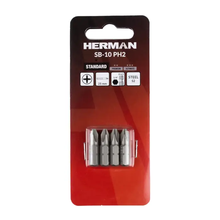 Schrauberbit Classic HERMAN SB-10 PH PH2/25mm