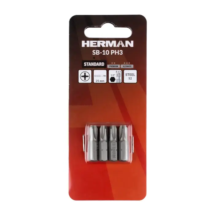 Schrauberbit Classic HERMAN SB-10 PH PH3/25mm