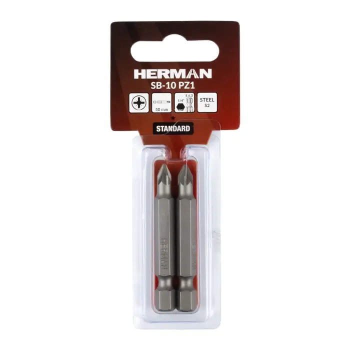 Schrauberbit Classic HERMAN SB-10 PZ PZ1/50mm