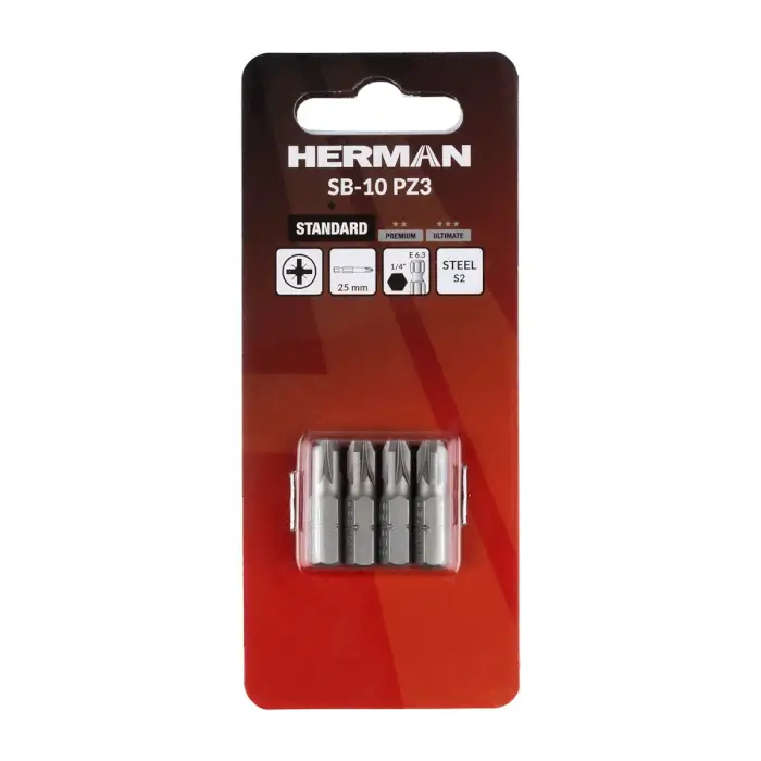 Schrauberbit Classic HERMAN SB-10 PZ PZ3/25mm