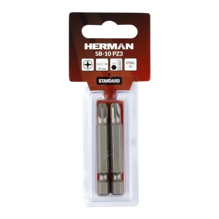 Schrauberbit Classic HERMAN SB-10 PZ PZ3/50mm