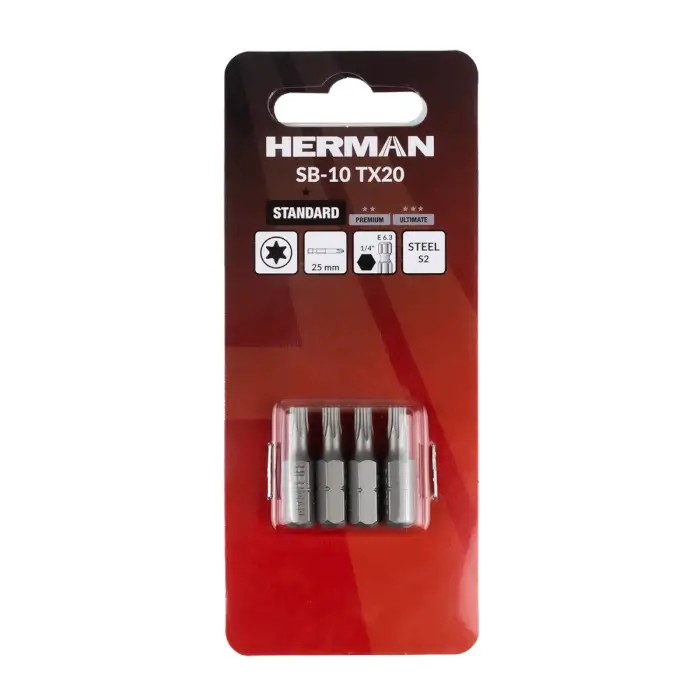 Schrauberbit Classic HERMAN SB-10 TX TX20/25mm