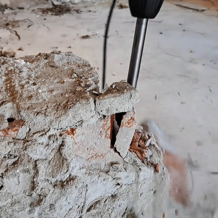 SDS-max Meißel HERMAN MH-31 Point Waved Gespitzt für Beton und Mauerwerk