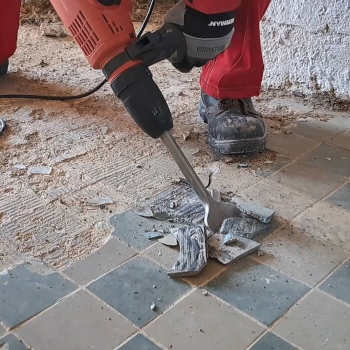 SDS-max Meißel HERMAN MH-32 Tile Spat für Fliesen und Plattenbeläge