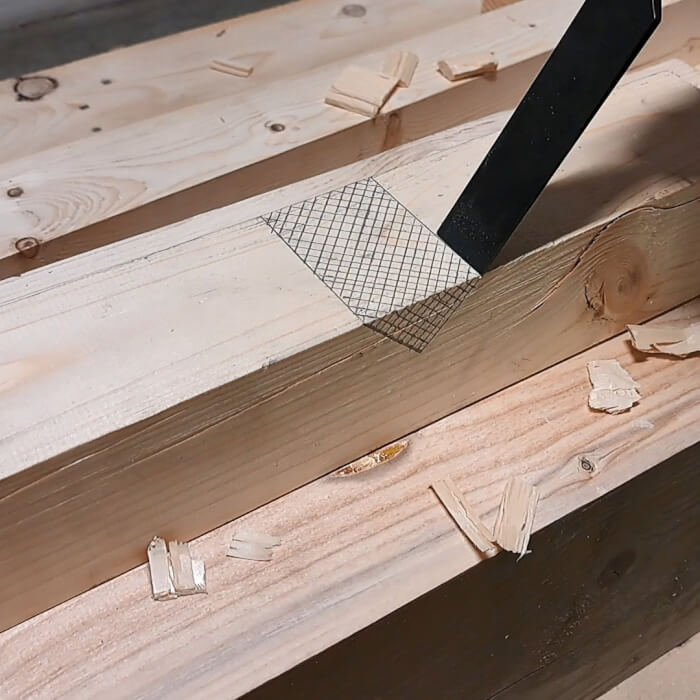 SDS-plus Meißel HERMAN MH-28 Wood Flachmeißel für Holz