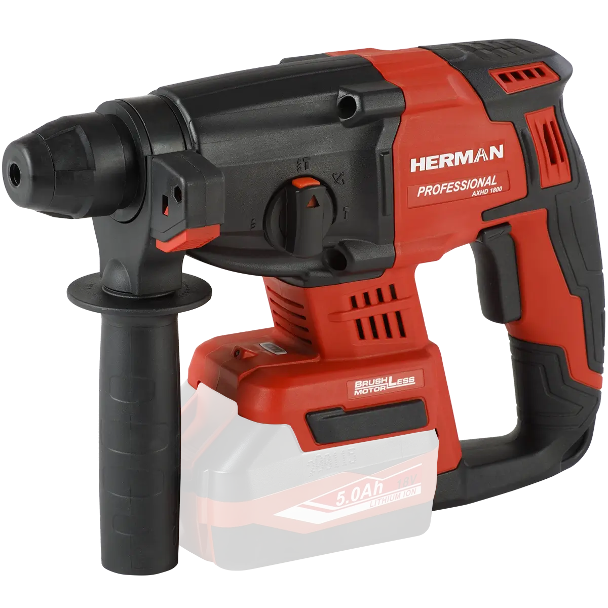 Akku Kombi-hammer HERMAN AXHD-1800 | SDS+ 18,0 V | Baretool | Garantie: 3 Jahren