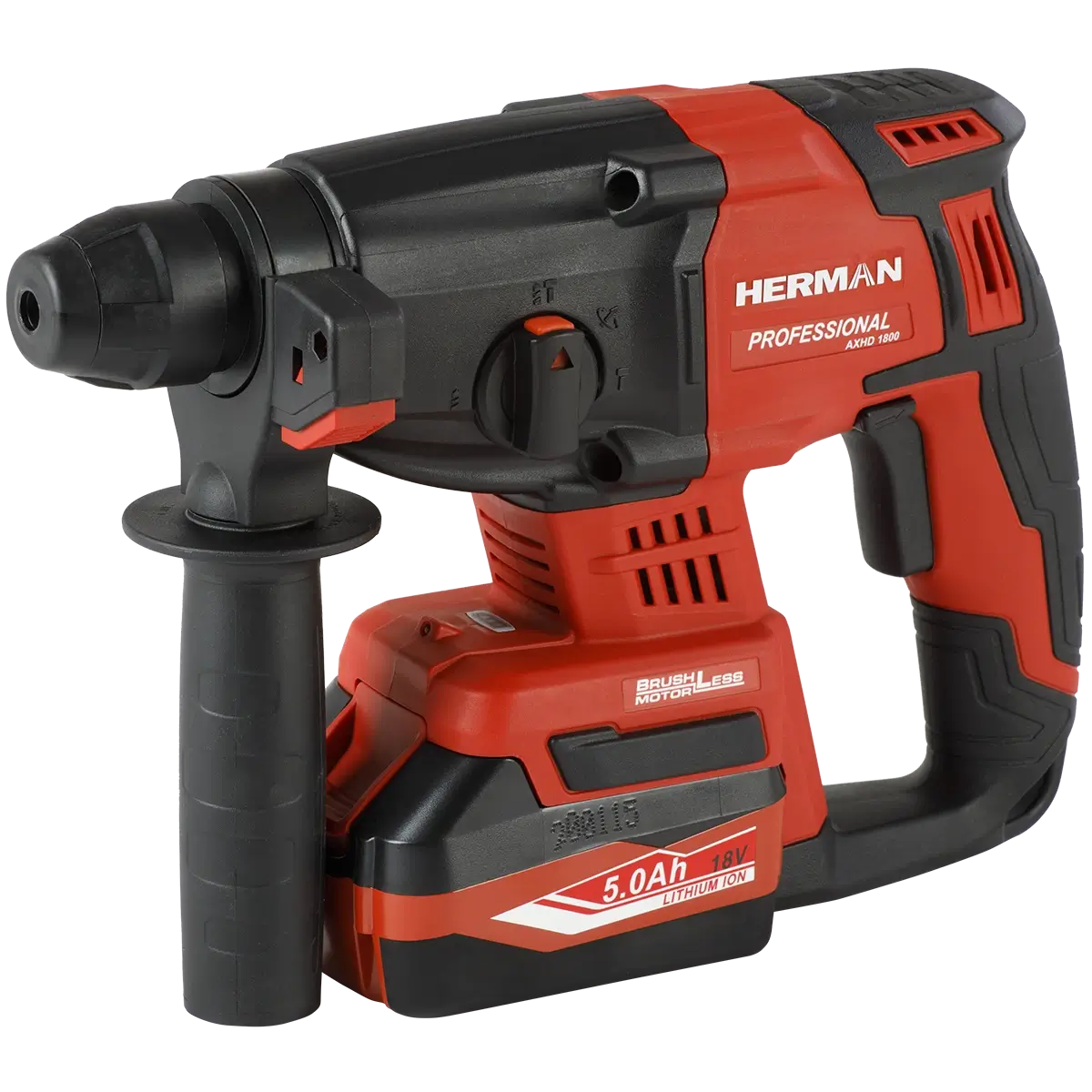 Akku Kombi-hammer HERMAN AXHD-1800 | SDS+ 18,0 V | 5Ah | Komplett | Garantie: 3 Jahren